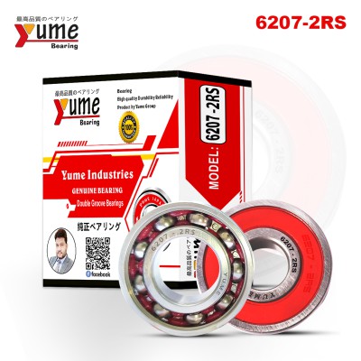 6207-2RS Single Pcs High Speed Double Groove Ball Bearing