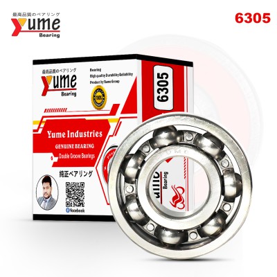 6305-2RS Single Pcs High Speed Double Groove Yume Ball Bearing