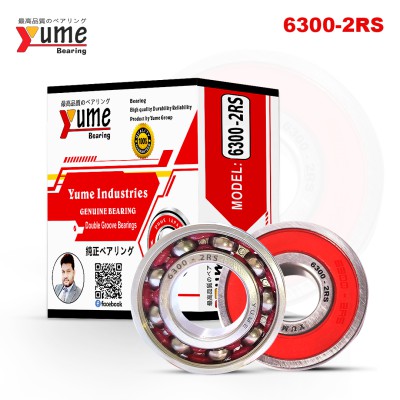 6300-2RS 10 Pcs High Speed Double Groove Yume Ball Bearing