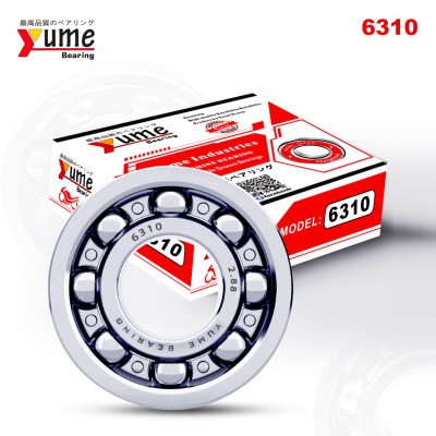 6310 Single Pcs High Speed Double Groove Ball Bearing