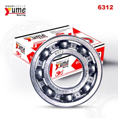 6312 Single Pcs High Speed Double Groove Ball Bearing | YUME