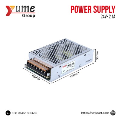 Adjustable DC Power Supply Module 24V 2.1A 50W S-50-24 for LED Driver and Electronic Projects