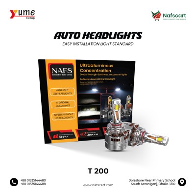 T200  Multi-tube Heat Conduction Super High Power Car LED Headlight