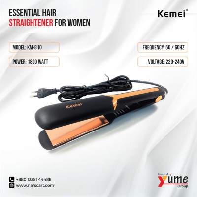 Kemei KM-458 Essential Hair Straightener for Women – 1800W Professional Ceramic Styling