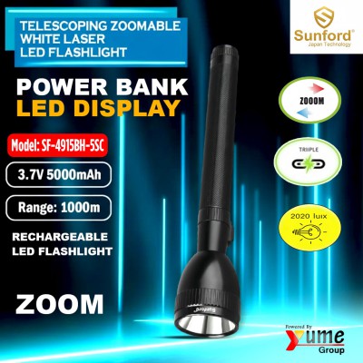 Sunford SF-4915BH-5SC Rechargeable LED Flashlight