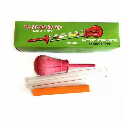 Precision Syringe-Type Battery Hydrometer – Essential Electrolyte Density Tester