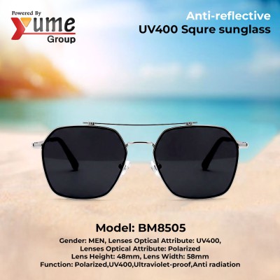 Men's Polarized Square Sunglasses BM8505