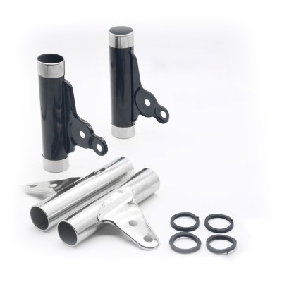 Universal Electric Tricycle Headlight Mounting Brackets - Adjustable Steel Fork Holders