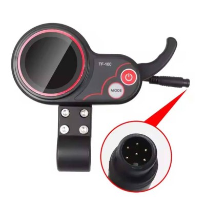 Integrated 6-Pin Digital Meter Accelerator – Twist Throttle with LED Battery & Voltage Display