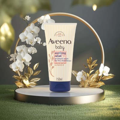 Aveeno Baby Soothing Relief Emollient Cream 150ml FR — For Dry & Sensitive Skin with Oat Oil & Vitamin E