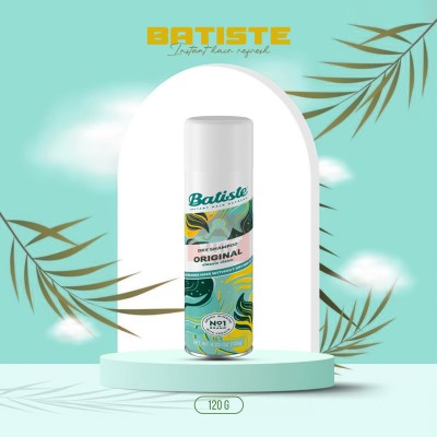 Batiste Original Dry Shampoo 200ml UK — Instant Hair Refresh Without Water, Oil Control & Volume Boost