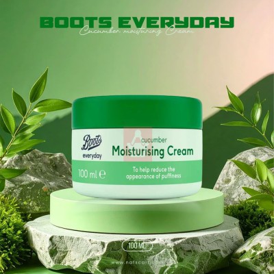 Boots Everyday Cucumber Moisturising Cream 100ml UK — Hydrating Face Cream with Cooling Cucumber Extract