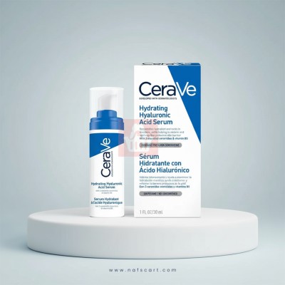 CeraVe Hydrating Hyaluronic Acid Serum 30ml US — Moisture Boost Serum for Dry & Dehydrated Skin