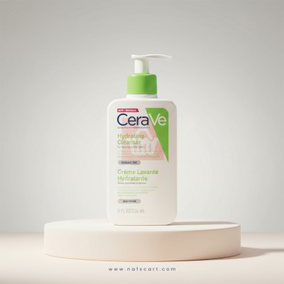 CeraVe Hydrating Cleanser 236ml FR — Gentle Face Wash for Normal to Dry Sensitive Skin