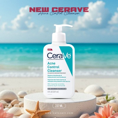 CeraVe Acne Control Cleanser Salicylic Acid Face Wash 237ml US