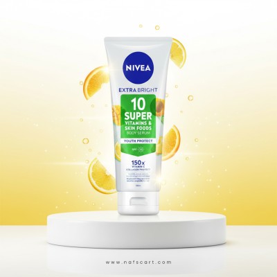 NIVEA Extra Bright 10 Super Vitamins Body Serum SPF15 180ml TH