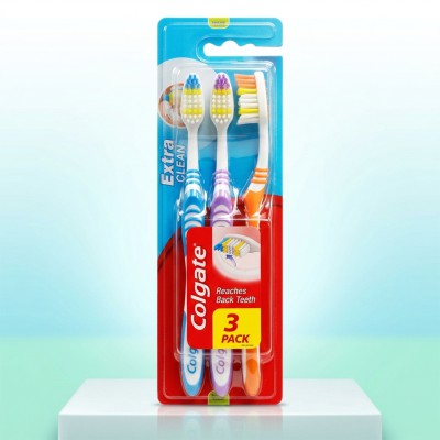 Colgate Extra Clean Toothbrush 3pcs Pack TH
