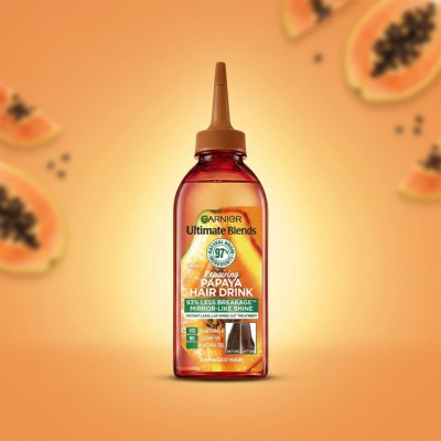 Garnier Ultimate Blends Papaya Hair Drink Instant Lamellar Treatment for Damaged Hair – 200ml