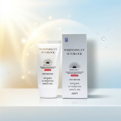 Jigott Whitening UV Sun Block SPF50+ PA+++ Sunscreen Cream – 70ml