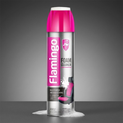 Flamingo Foam Cleaner Spray 650ml – Multi-Purpose Car Interior, Sofa, Carpet & Leather Deep Cleaning Foam