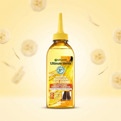 Garnier Ultimate Blends Banana Hair Drink 200ml – Instant Lamellar Hair Treatment for Smooth, Shiny & Frizz-Free Hair