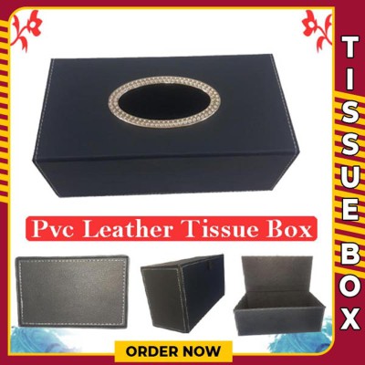 Tissue Box Holder Elegant PVC Leather