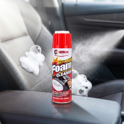 Getsun Multi-Purpose Foam Cleaner 650ml – Powerful Car Interior, Sofa, Carpet & Leather Deep Cleaning Spray