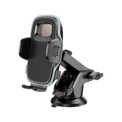 HOCO H15 Car Phone Holder – Auto Lock Dashboard & Windshield Mount with Strong Suction & 360° Rotation