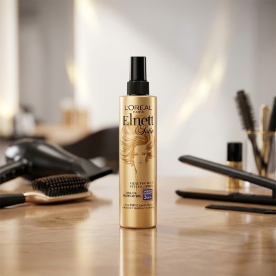 L’Oréal Paris Elnett Heat Protect Styling Spray Smooth 170ml – Heat Protection & Frizz Control (FR)