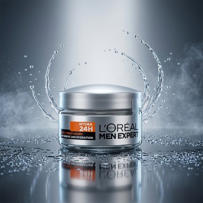 L’Oréal Men Expert Hydra 24H Moisturiser 50ml – Non-Greasy Daily Face Cream for Men (GR)