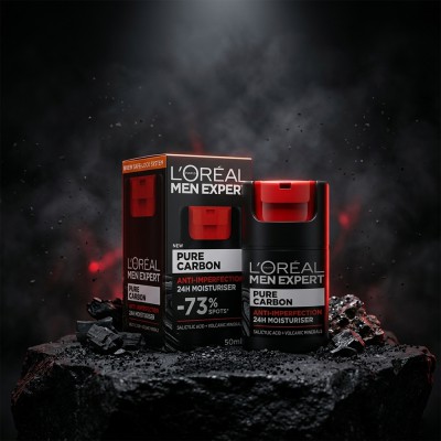L’Oréal Men Expert Pure Carbon Anti-Imperfection Moisturiser 50ml – Oil Control & Acne Care for Men (GR)