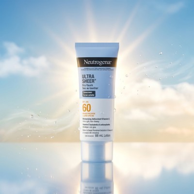 Neutrogena Ultra Sheer Dry-Touch Sunscreen SPF 60 88ml – Lightweight Non-Greasy Sun Protection (CA)