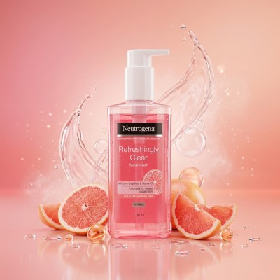 Neutrogena Oil Balancing Facial Wash 200ml – Lime & Aloe Vera Cleanser for Oily Skin (GR)