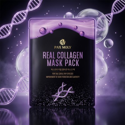 Pax Moly Real Collagen Mask Pack 25ml – Firming & Elasticity Boost Sheet Mask (KO)