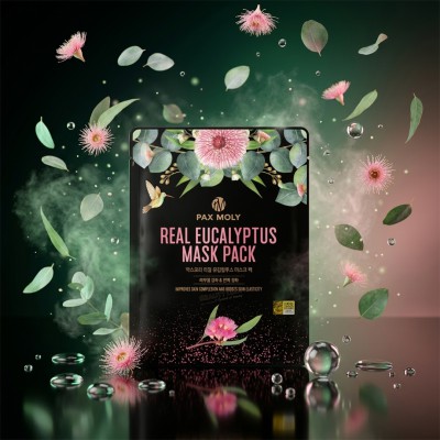 Pax Moly Real Eucalyptus Mask Pack 25ml – Purifying & Refreshing Sheet Mask (KO)