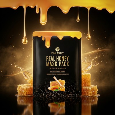 Pax Moly Real Honey Mask Pack 25ml – Nourishing & Moisturizing Sheet Mask (KO)