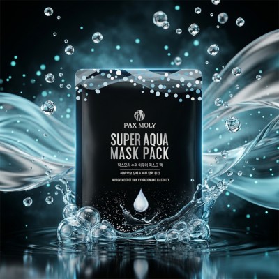 Pax Moly Super Aqua Mask Pack 25ml Korea – Deep Hydration Sheet Mask for Fresh & Plump Skin