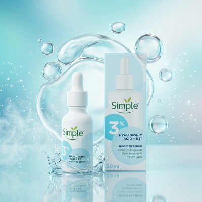 Simple Booster Serum 3% Hyaluronic Acid + B5 30ml Hungary – Deep Hydration Serum for Smooth & Plump Skin