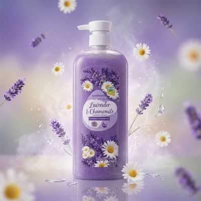 Watsons Shower Scrub Lavender & Chamomile 700ml Malaysia/Thailand – Relaxing Exfoliating Body Wash for Soft & Calm Skin