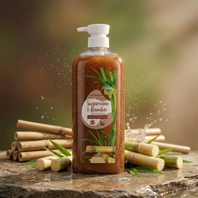 Watsons Shower Scrub Sugar Cane & Bamboo 700ml Malaysia/Thailand – Natural Exfoliating Body Wash for Smooth & Renewed Skin