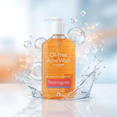 Neutrogena Oil-Free Acne Wash 269ml USA – Salicylic Acid Face Cleanser for Acne & Oil Control