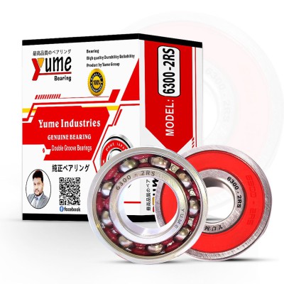 6300-2RS High Speed Double Groove Yume Ball Bearing