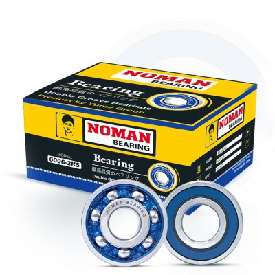 NOMAN 6006-2RS Double Groove Ball Bearing – 30mm x 55mm x 13mm
