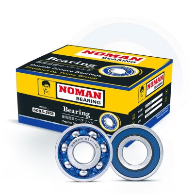 NOMAN 6005-2RS Double Groove Ball Bearing – 25mm x 47mm x 12mm