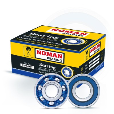 NOMAN 6001-2RS Double Groove Ball Bearing – 12mm x 28mm x 8mm