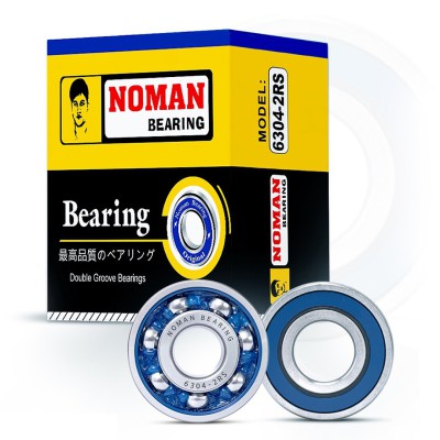 NOMAN 6304-2RS Double Groove Ball Bearing – 20mm x 52mm x 15mm
