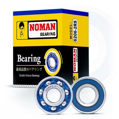 NOMAN 6206-2RS Double Groove Ball Bearing – 30mm x 62mm x 16mm