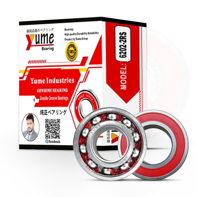 Yume 6202-2RS Double Groove Ball Bearing