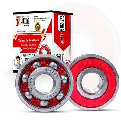 6302-2RS High Speed Double Groove Yume Ball Bearing
