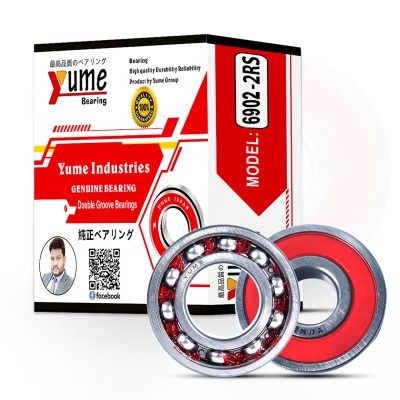 Yume 6902-2RS Double Groove Ball Bearing – 15mm x 28mm x 7mm